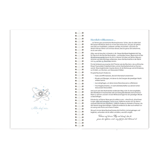 Rauhnächte Workbook Innenansicht