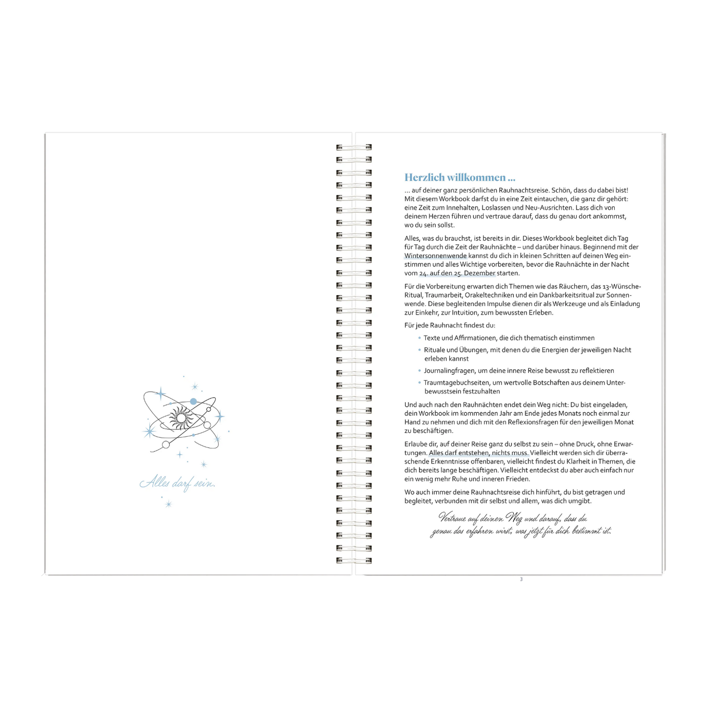 Rauhnächte-Workbook: Deine Reise durch die Rauhnächte | mit Reflexionsfragen, Ritualen, Traumtagebuch uvm.