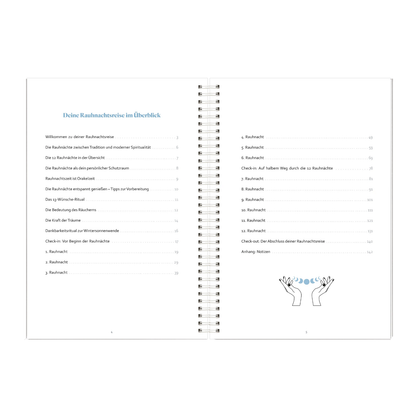 Rauhnächte-Workbook: Deine Reise durch die Rauhnächte | mit Reflexionsfragen, Ritualen, Traumtagebuch uvm.