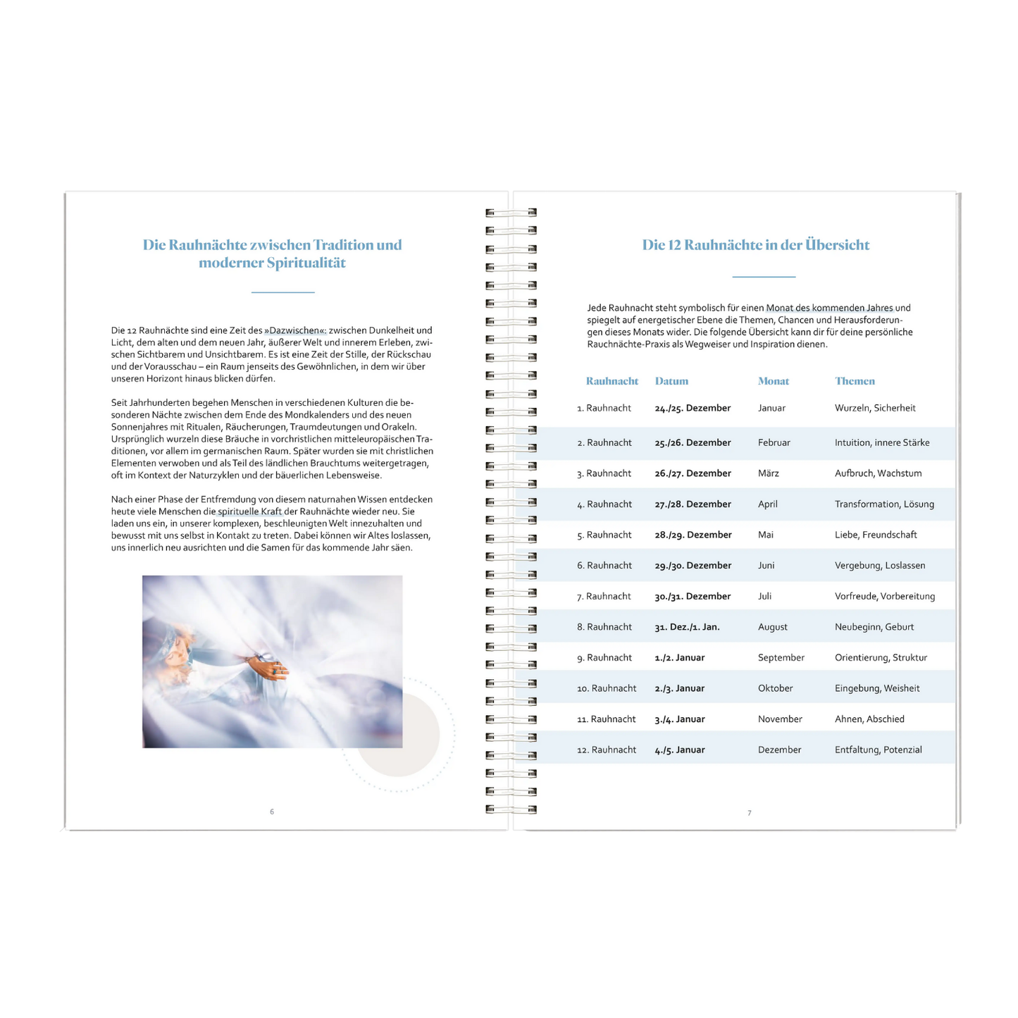 Rauhnächte-Workbook: Deine Reise durch die Rauhnächte | mit Reflexionsfragen, Ritualen, Traumtagebuch uvm.