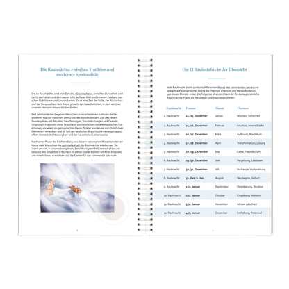 Rauhnächte-Workbook: Deine Reise durch die Rauhnächte | mit Reflexionsfragen, Ritualen, Traumtagebuch uvm.