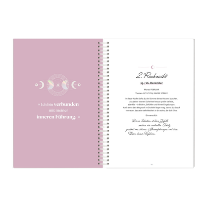 Rauhnächte-Workbook: Deine Reise durch die Rauhnächte | mit Reflexionsfragen, Ritualen, Traumtagebuch uvm.