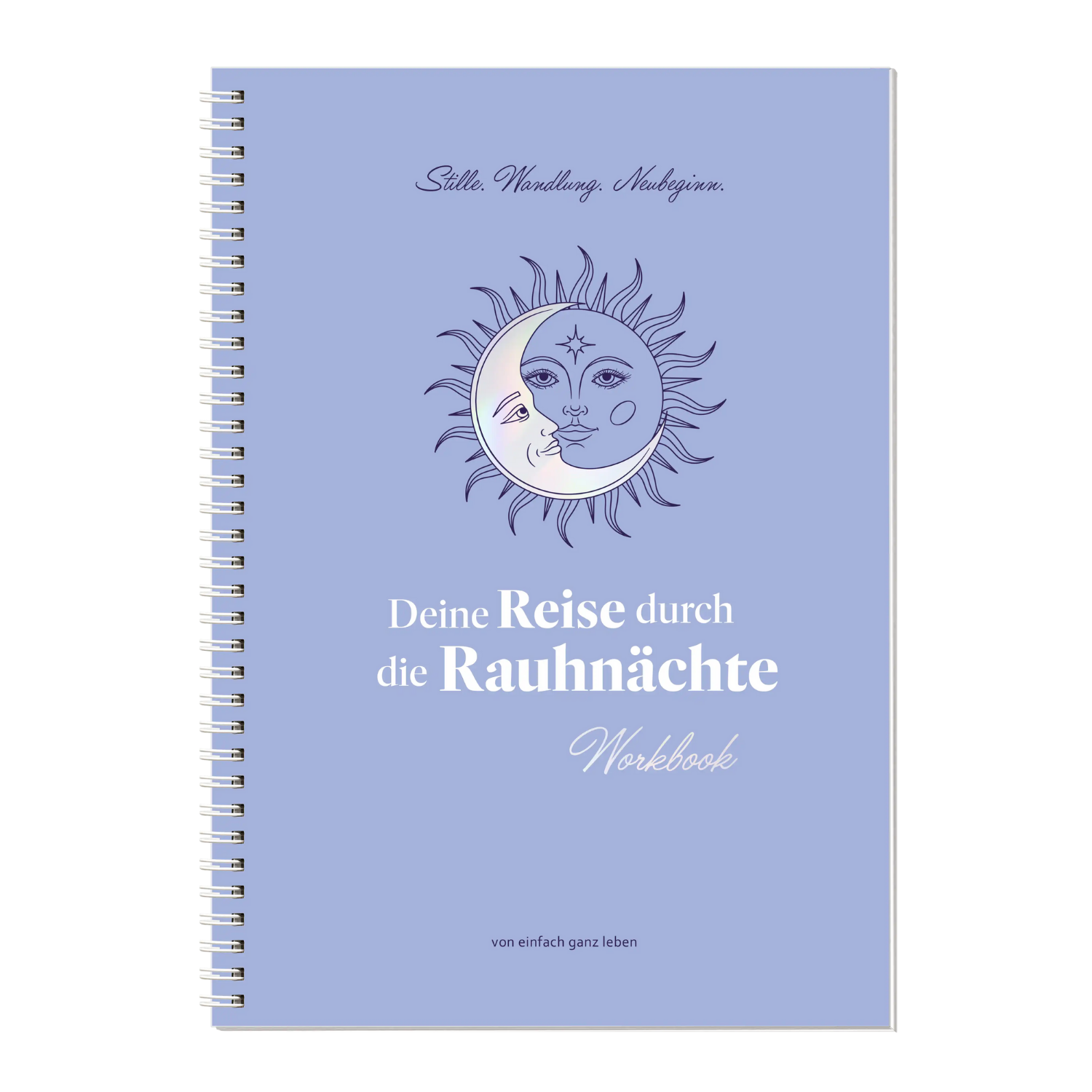 das bild zeigt das gedruckte Rauhnächte Workbook
